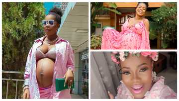 Mzbel shuts critics up with naked belly, pics reveal two "truths" about pregnancy: "Is that a wedding ring?"