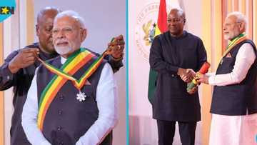 President Mahama confers Ghana's highest award on Indian PM Narendra Modi