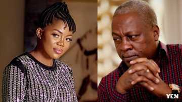 Photo of Mahama playing with Mzbel’s son drops; fans draw conclusion
