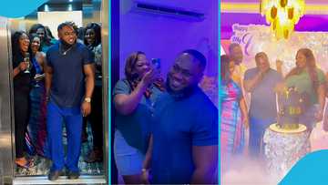 Tracey Boakye goes big on husband's birthday, surprise party leaves him emotional