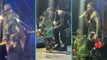 Memorable night: Stonebwoy gifts 'little' fan money after a spontaneous dance-off on Kwahu Easter stage