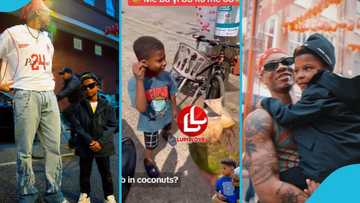 KiDi and son Zane buy coconut from the roadside, have cute conversation in video