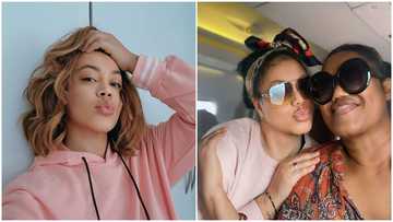 Nadia Buari and her mother take adorable pictures on their flight, many admire their chemistry