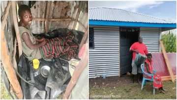 Philanthropist builds decent house for 'disabled' woman living in kennel