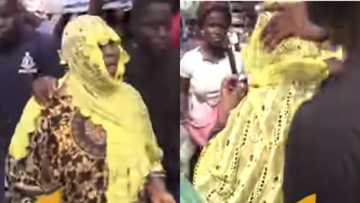 Woman wearing 'mayafi' caught stealing GHc 2.2k at Okaishie Market in video