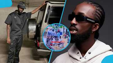 Oseikrom Sikanii and friends involved in alleged assault incident at East Legon, CCTV footage emerges