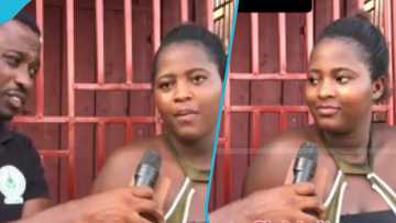 Ghanaian lady gets emotional after she speaks about her absent father: "I don't why he has not looked for me"