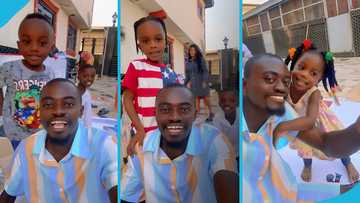 Lil Win speaks very bad English as he plays with his kids at mum's 12-bedroom mansion, video causes a stir