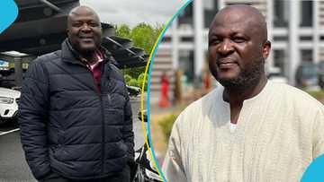 Ibrahim Mahama commiserates with Dr Kofi Amoa-Abban, donates GH₵100K at his mother's funeral