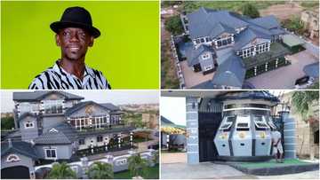 More than a mansion: Kumawood actor Agya Koo's gigantic house in Kumasi causes stir