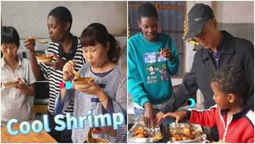 African lady who married Asian becomes popular for making mouthwatering Chinese dishes