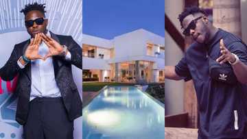 Medikal builds huge mansion for his mum; chills with friends in new house in video