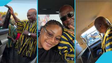 Farida Mahama travels with her daddy, bonds with him in adorable video