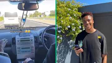 TikTok video captures hilarious moment of man teaching friend to drive: "He didn't even indicate"