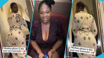 Portia Asare flaunts heavy curves in tight dress, fans drool over her looks