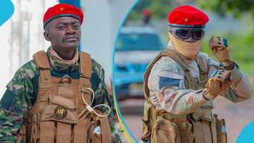 "Don't ask me nkwasiasɛm" - Lil Win loses his cool at blogger over questioning his military outfit in movie