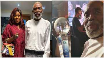 Pale-looking Nigerian actor Olu Jacobs breaks hearts with new photo, wins lifetime achievement award