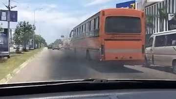 Ghanaians react as video of Metro Mass gushing out smoke in 21st century Ghana hits the internet