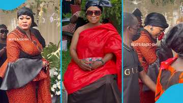 Oyerepa Afutuo Girls SP Funeral: Auntie Naa Burries Late Colleague, Fulfils Her Dying Wish