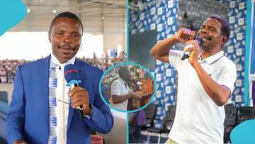 Elder Frank Donkor warms hearts as he storms market to preach after sons' death