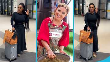 McBrown travels with a GH¢109k Goyard Suitcase and a GH¢23k Fendi Roma handbag, video