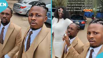 Church refuses groomsmen, lady entry over hairstyles and attire, video goes viral