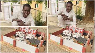 Mind-blowing creativity: Young kid designs replica of red cross office building, cars, airplane park inside