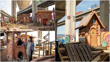 Homeless people display rare creativity by building village under bridge, it has clinic facility