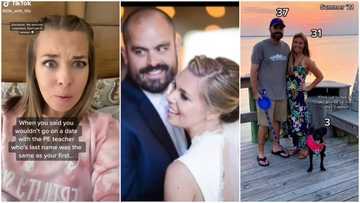 Massive reactions as white lady marries coworker whose surname is same as her name