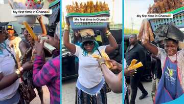 Spice gifts a plantain seller $400 for 2 packs of chips, peeps blasts man who offered to pay in cedis