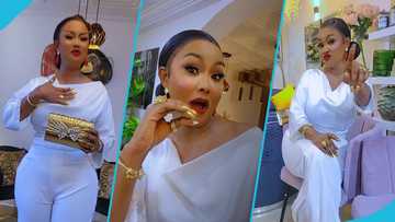 Nana Ama McBrown looks ethereal in a white jumpsuit as she raps and dances to Mophty Legacy's verse on Mr Drew's Case