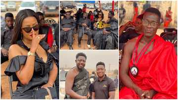 McBrown, Bill Asamoqah, other top Kumawood stars join movie director Asare Bediako to bury his mother (videos)