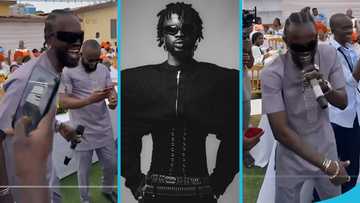 Black Sherif thrills guests with music performance at Classic Deejay's wedding