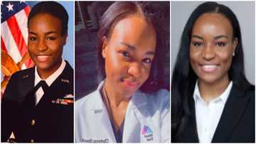 Pretty lady quits working in US Navy to pursue career in pharmacy, shares adorable photo