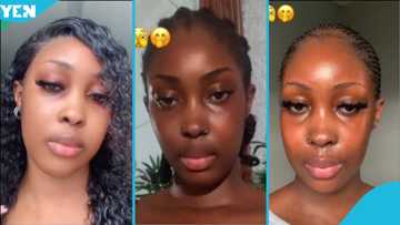 Lady posts her transformation after quitting bleaching, video goes viral on TikTok