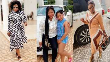 Obofour wife and daughter give fashion goals with their expensive outfits in latest photo