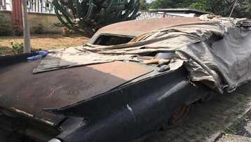 Ghanaians incensed Kwame Nkrumah’s first car rots away at the National Museum (Photo)