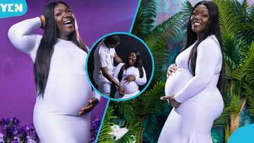 Adom TV presenter Tima Kumkum weclomes her 3rd child in the US, beautiful photos drop