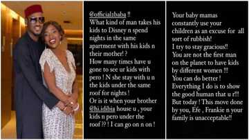 Annie Idibia slams 2baba, accuses him of sharing same house with baby mama, says his family never liked her