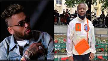 Chris Brown too love Afrobeats: Hilarious reactions as American star uses Hushpuppi's name in his song lyrics