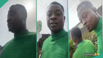 Man who stopped Okada rider discovers they are wearing the same outfit: "You people look like twins"