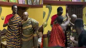 Black Sherif honoured by chief of Goaso as he visits town for a show; video drops