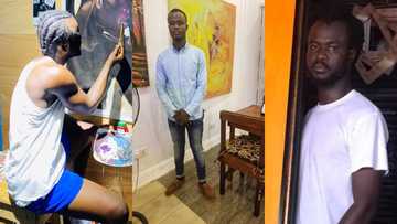 Gifted and determined: Meet Sena Tues the GH modern painter making money from his masterpieces