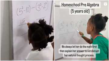 5-year-old Maths genius solves complex Algebra equations; videos Wow Netizens