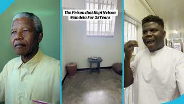 Wode Maya visits Nelson Mandela's cell where he stayed for 18 years, video awes many