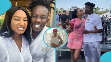Temi Otedola and Mr Eazi set to welcome their first child, drops baby bump photos