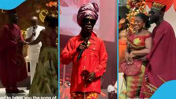 Kojo Antwi's son Nana Asiamah ties the knot to legendary singer's daughter in grand private wedding, videos