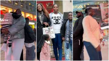 Tracey Boakye: Pretty Actress Dances With Husband, Kids And Househelp In Video;Fans Gush Over Them