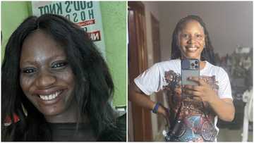 I became dark and fat:Young lady shares photos of how pregnancy completely changed her complexion & shape