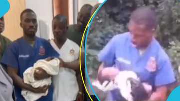 Ambulance service personnel rescue baby girl abandoned near Accra Zoo in Achimota Forest